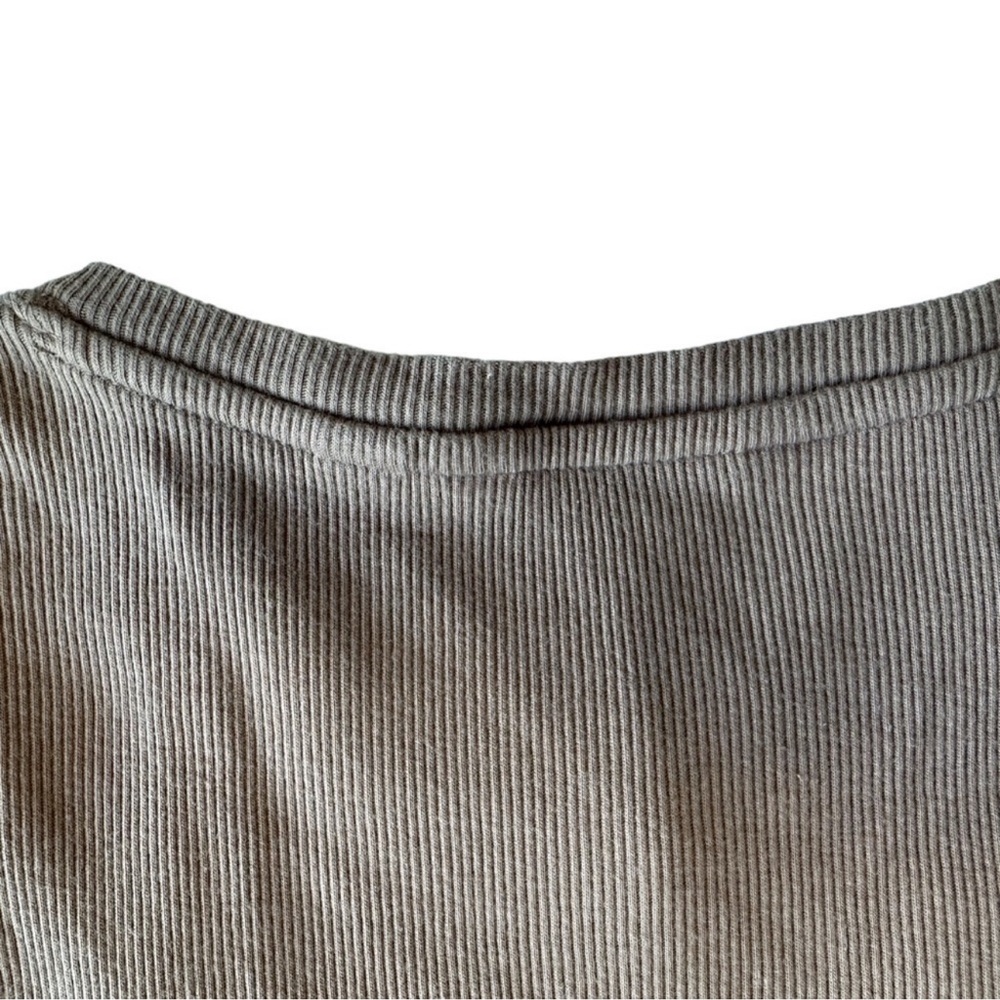 Calvin Klein Taupe Long Sleeve Dress 100% Cotton - Picture 12 of 16